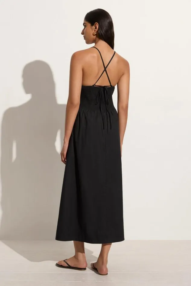 Women Faithfull The Brand Dresses Camera Midi Dress Black