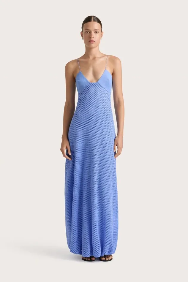 Women Faithfull The Brand Dresses Ciele Maxi Dress Azalea Mid Blue