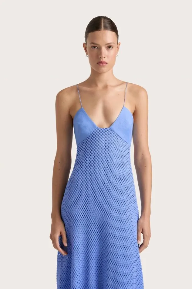 Women Faithfull The Brand Dresses Ciele Maxi Dress Azalea Mid Blue