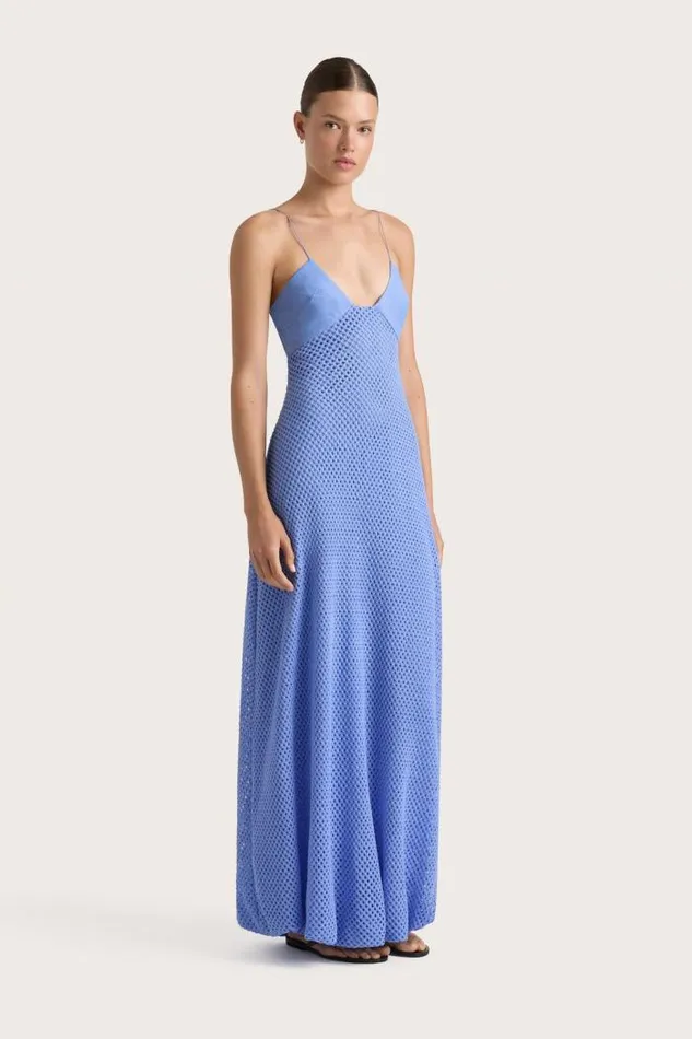 Women Faithfull The Brand Dresses Ciele Maxi Dress Azalea Mid Blue