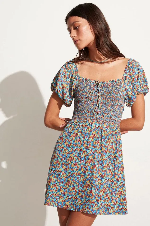 Women Faithfull The Brand Dresses Domenica Mini Dress Mohina Floral Print Blue Exclusive 8211 Final Sale Women Faithfull The Brand Dresses Domenica Mini Dress Mohina Floral Print Blue Exclusive 8211 Final Sale