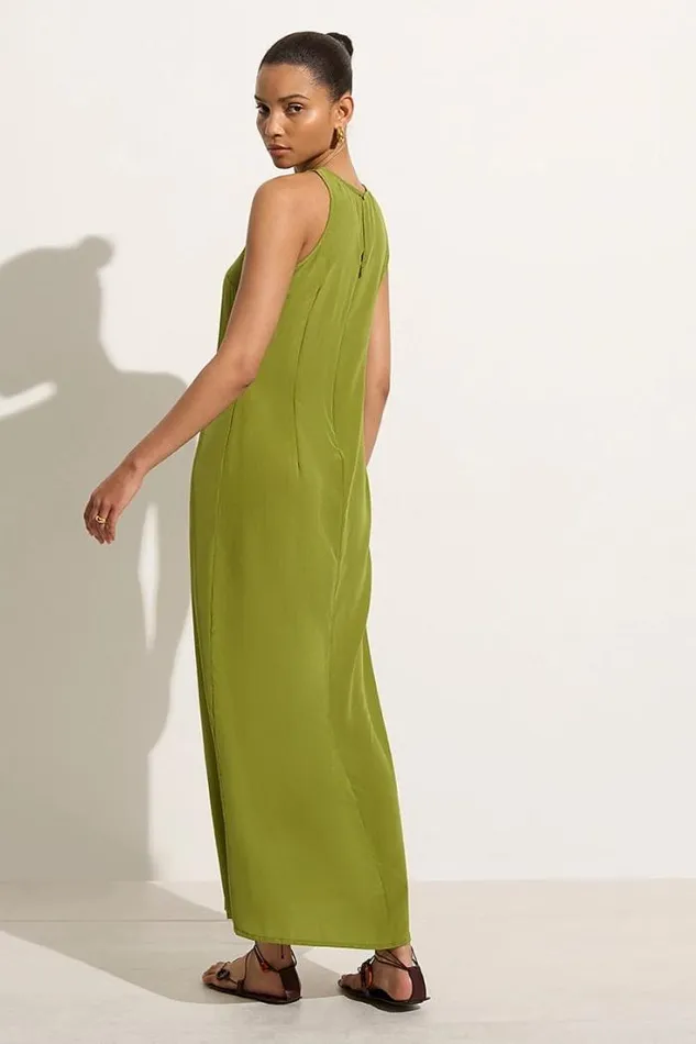 Women Faithfull The Brand Dresses Esposende Midi Dress Palm Green