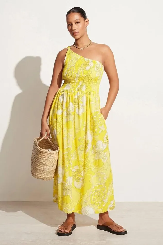 Women Faithfull The Brand Dresses Khalani Midi Dress La Frana Floral Print 8211 Final Sale