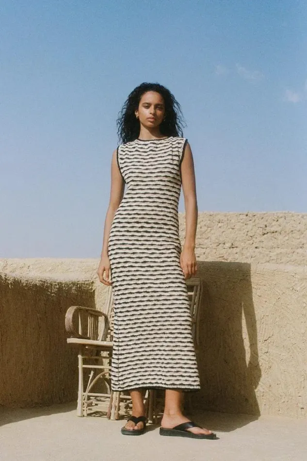 Women Faithfull The Brand Dresses La Lune Handmade Crochet Dress Novara