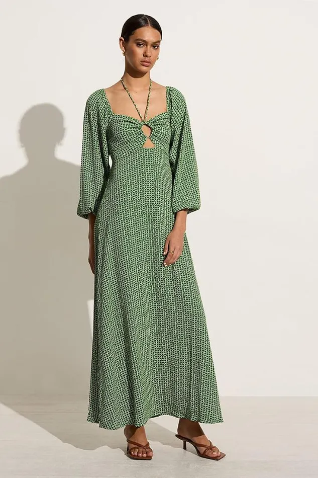Women Faithfull The Brand Dresses Loures Maxi Dress Azulejo