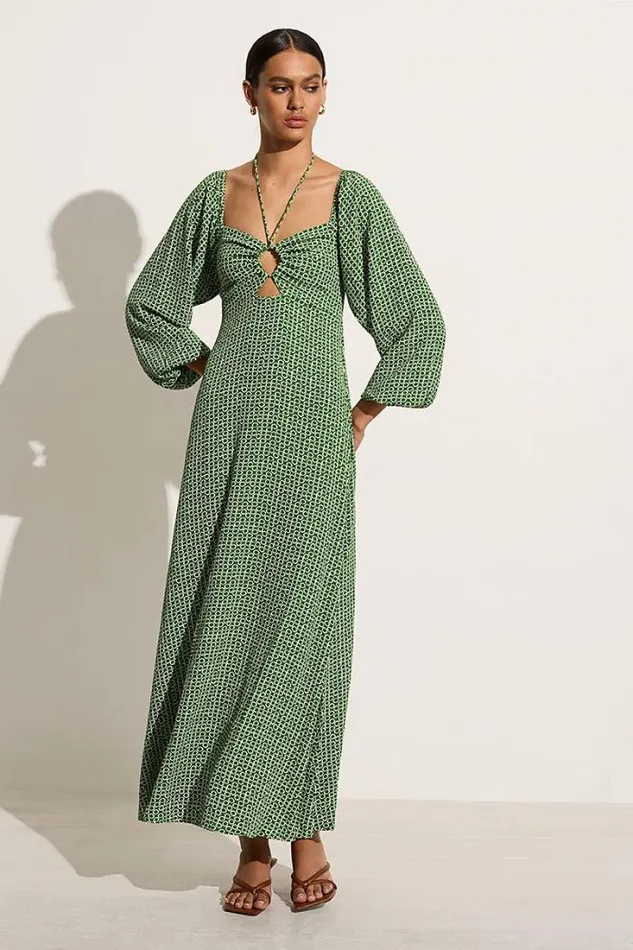 Women Faithfull The Brand Dresses Loures Maxi Dress Azulejo