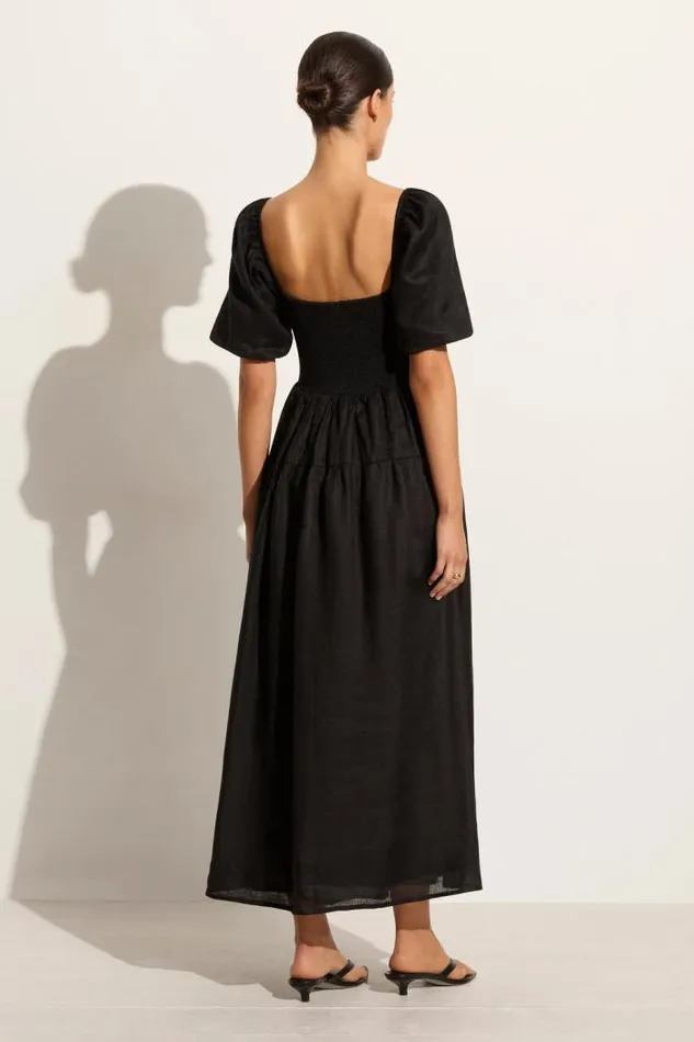 Women Faithfull The Brand Dresses Rosarico Midi Dress Black