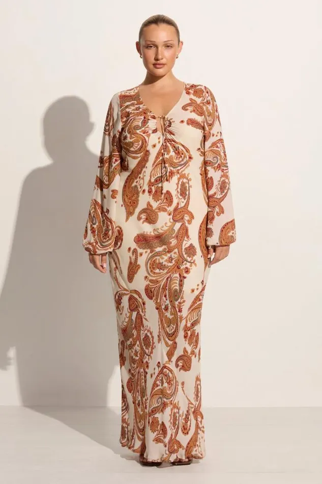 Women Faithfull The Brand Dresses Santos Maxi Dress Alessia Paisley
