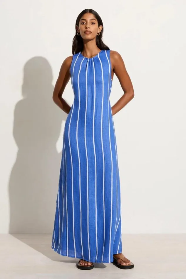 Women Faithfull The Brand Dresses Sommar Maxi Dress San Vito Stripe Blue 8211 Final Sale Women Faithfull The Brand Dresses Sommar Maxi Dress San Vito Stripe Blue 8211 Final Sale