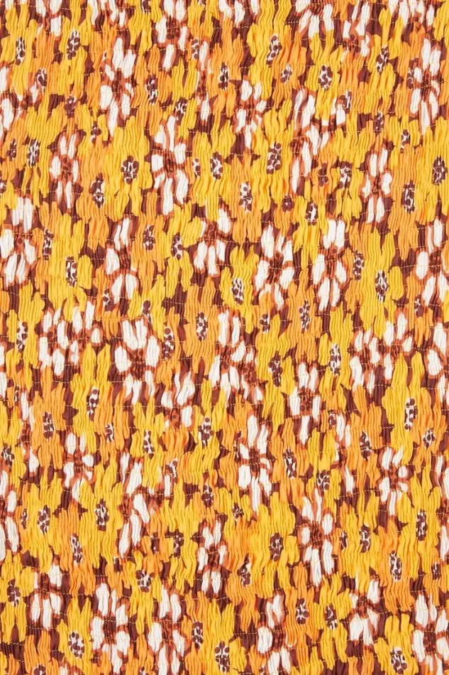 Women Faithfull The Brand Dresses Terre Mer Mini Dress Li Reni Floral Print Orange 8211 Final Sale