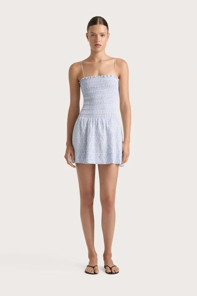 Women Faithfull The Brand Mini Dresses Geriba Mini Dress Leilani Mid Blue