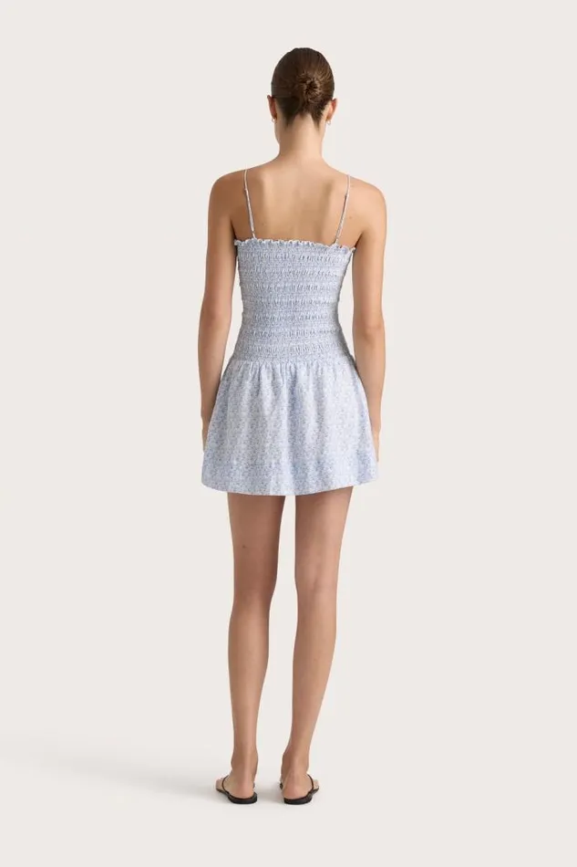 Women Faithfull The Brand Mini Dresses Geriba Mini Dress Leilani Mid Blue