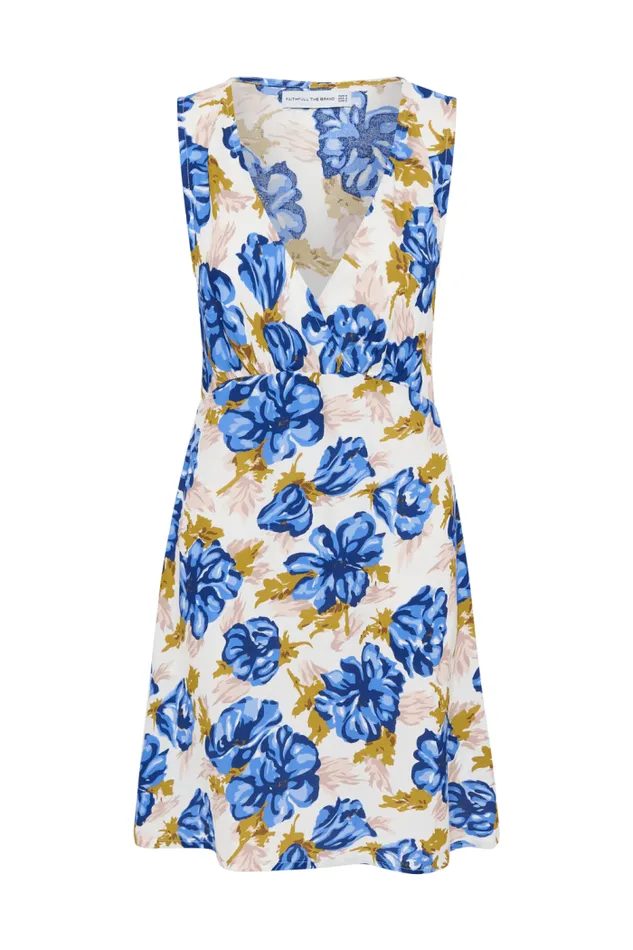 Women Faithfull The Brand Mini Dresses Penne Mini Dress Isadora Floral Navy