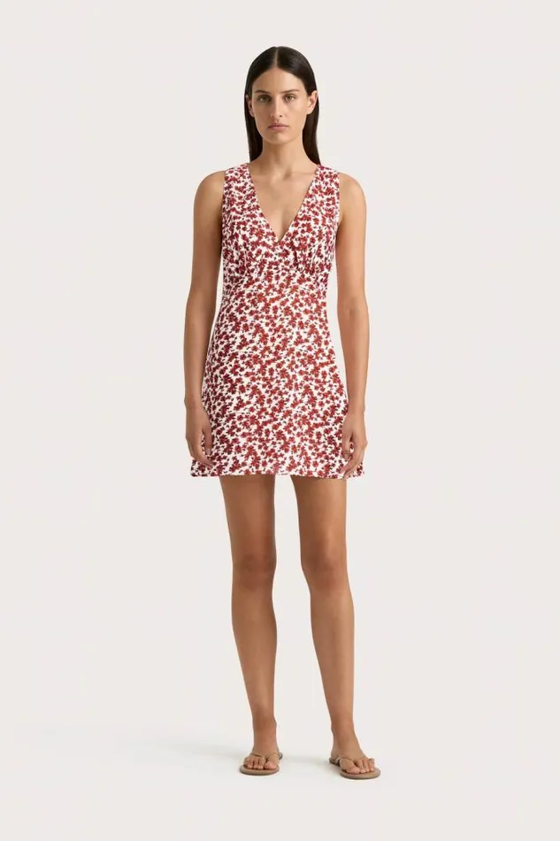 Women Faithfull The Brand Mini Dresses Penne Mini Dress Leilani Red
