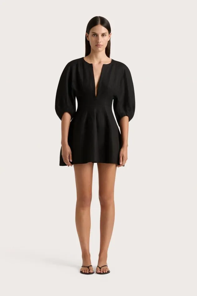 Women Faithfull The Brand Mini Dresses Soleil Mini Dress Black
