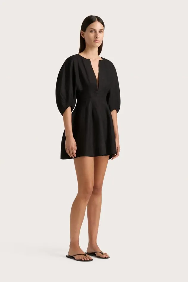 Women Faithfull The Brand Mini Dresses Soleil Mini Dress Black