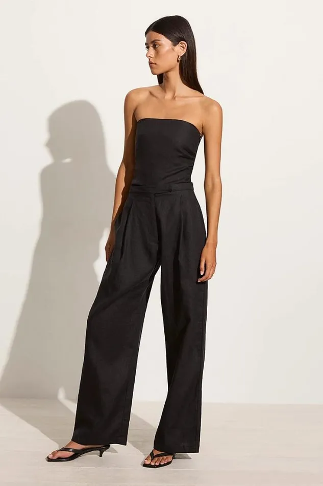 Women Faithfull The Brand Pants Cedros Pant Black