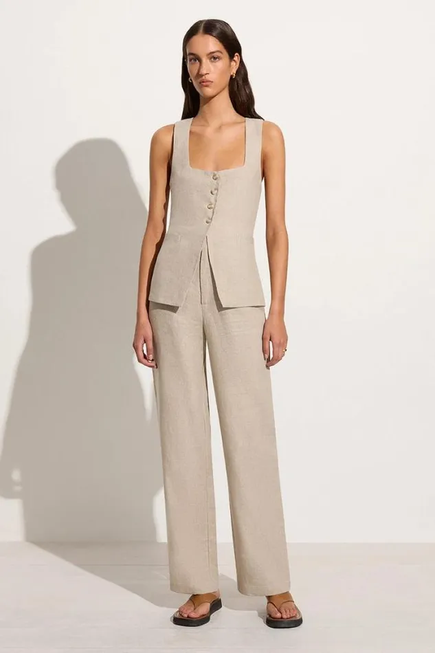 Women Faithfull The Brand Pants Isotta Pant Natural