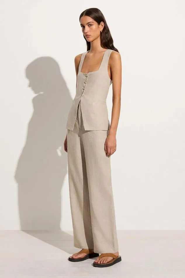 Women Faithfull The Brand Pants Isotta Pant Natural
