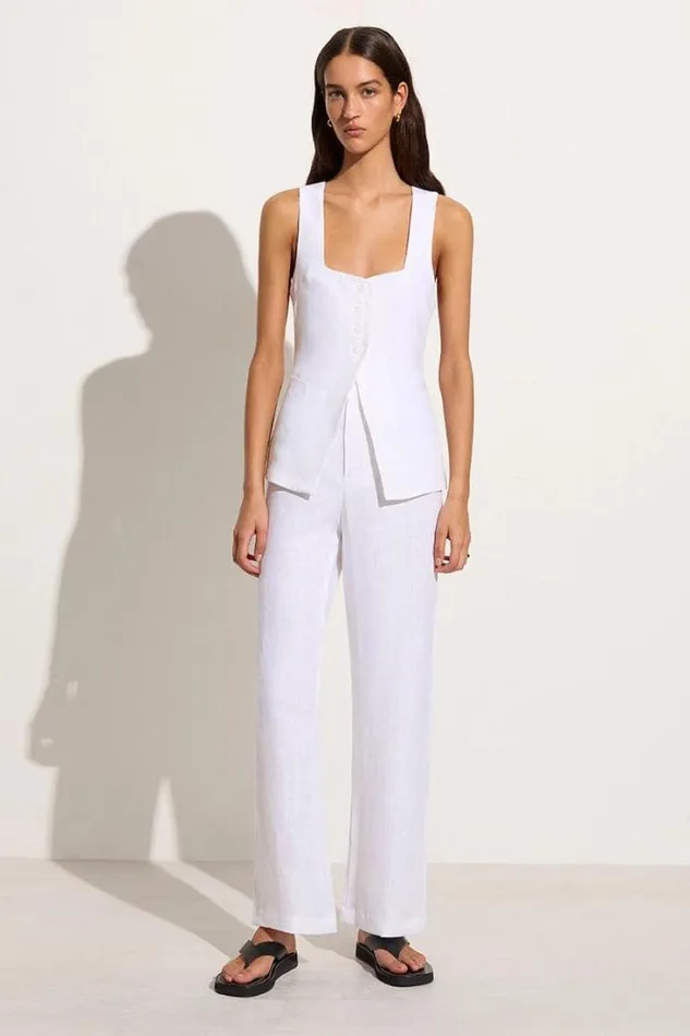 Women Faithfull The Brand Pants Isotta Pant White