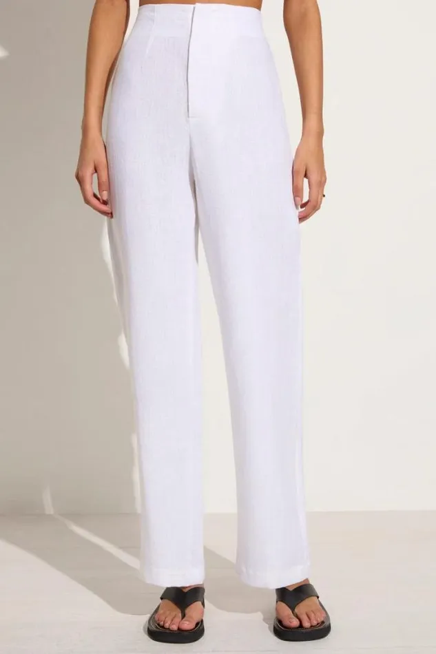 Women Faithfull The Brand Pants Isotta Pant White