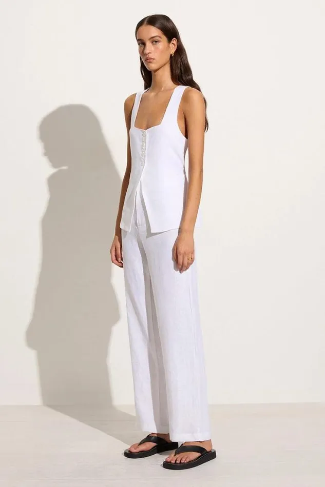Women Faithfull The Brand Pants Isotta Pant White