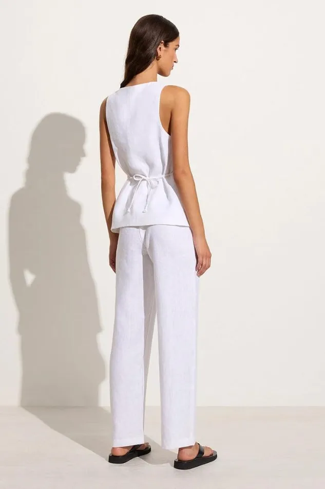 Women Faithfull The Brand Pants Isotta Pant White