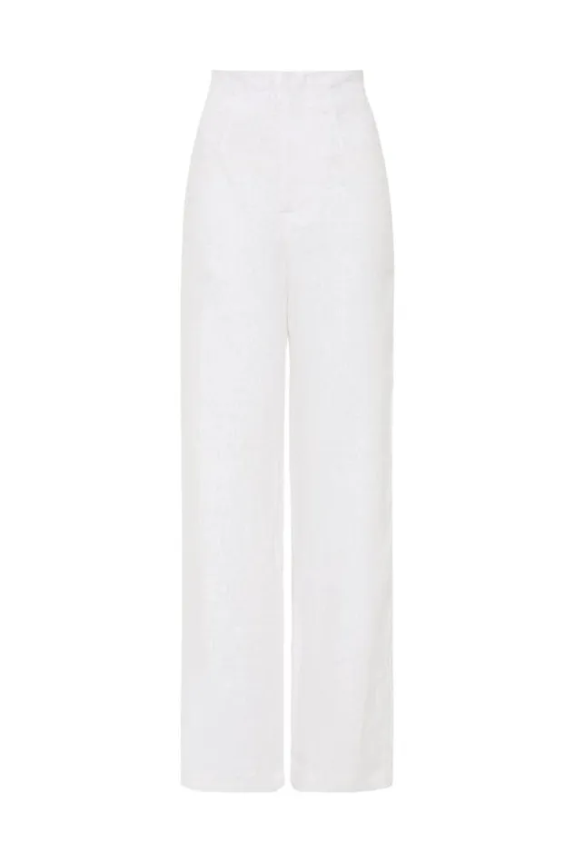 Women Faithfull The Brand Pants Isotta Pant White