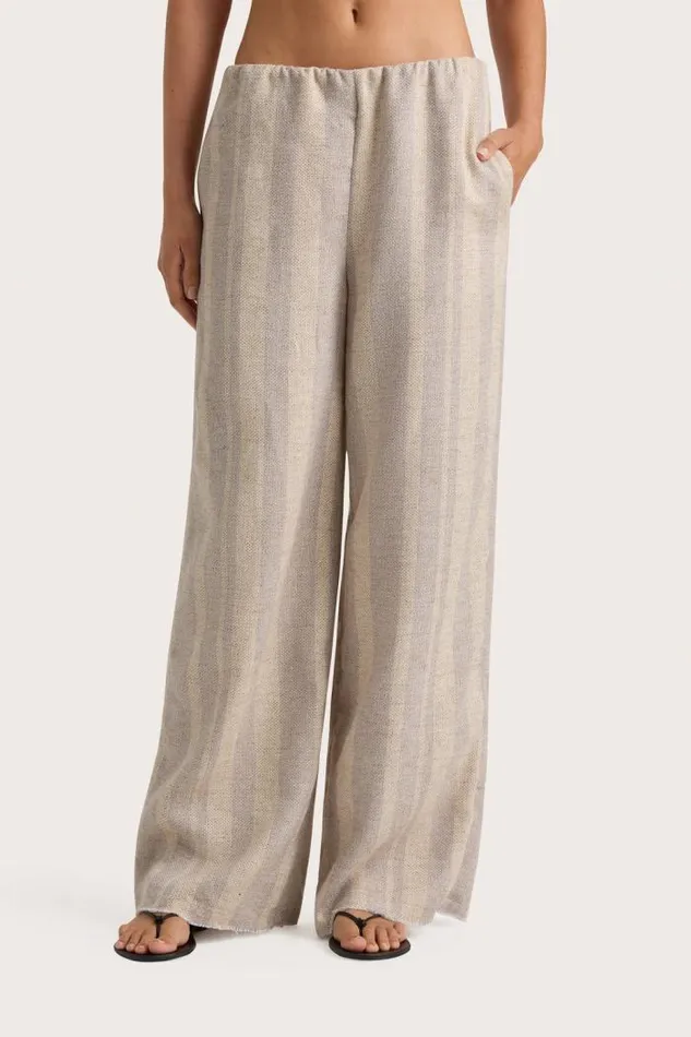 Women Faithfull The Brand Pants Sao Paulo Pant Sand Sky Stripe