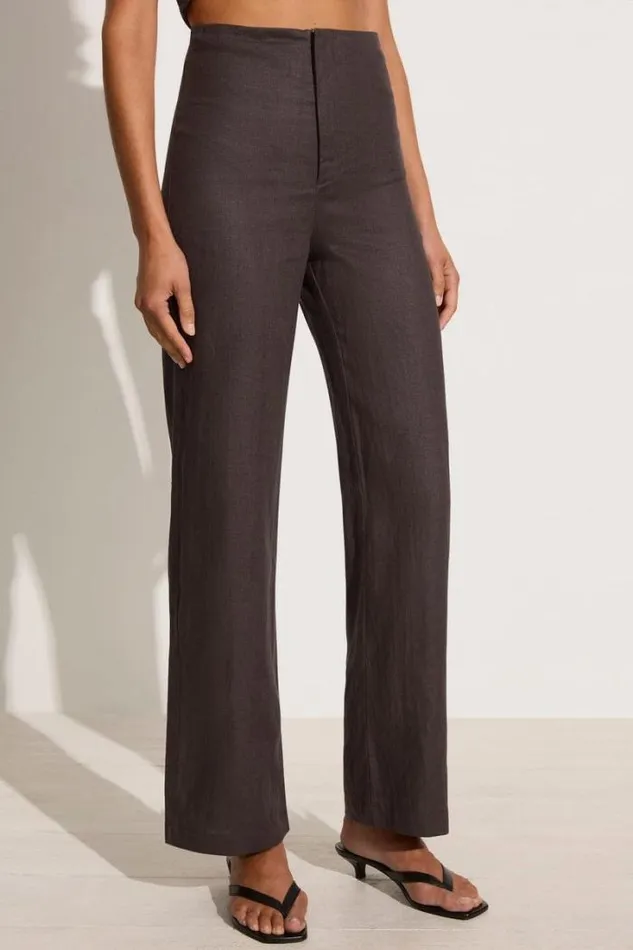 Women Faithfull The Brand Pants Vincente Pant Charcoal