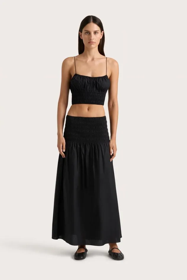 Women Faithfull The Brand Skirts and Shorts Baia Midi Skirt Black