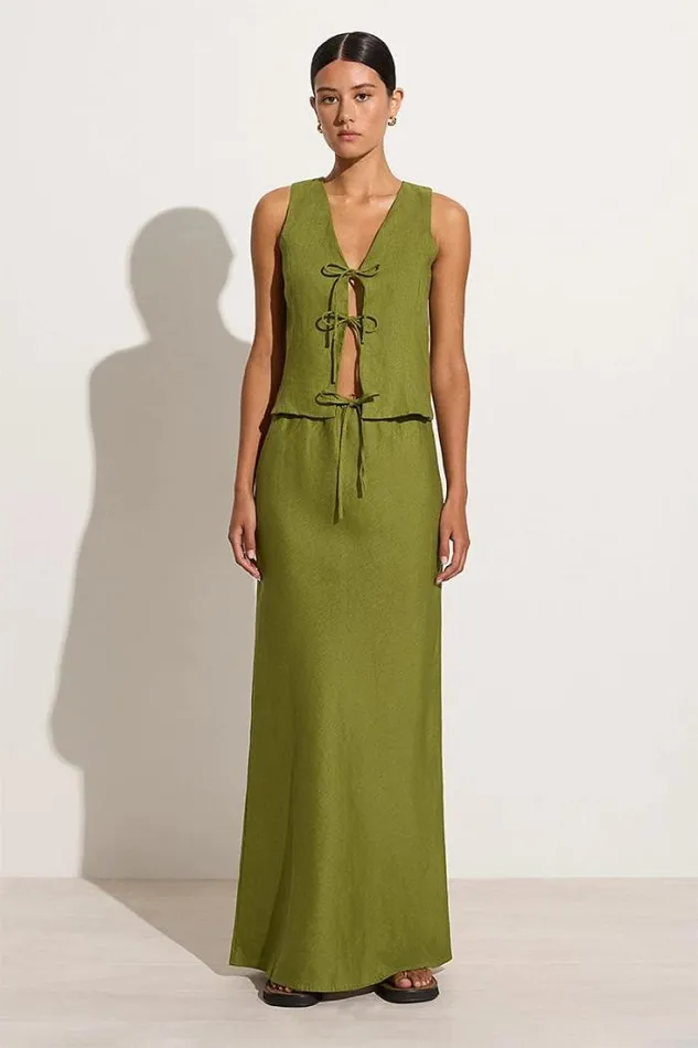 Women Faithfull The Brand Skirts and Shorts Cataline Skirt Palm Green 8211 Final Sale Women Faithfull The Brand Skirts and Shorts Cataline Skirt Palm Green 8211 Final Sale