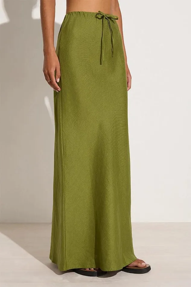 Women Faithfull The Brand Skirts and Shorts Cataline Skirt Palm Green 8211 Final Sale