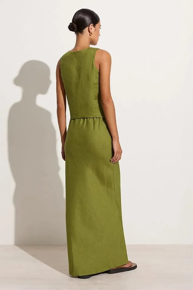 Women Faithfull The Brand Skirts and Shorts Cataline Skirt Palm Green 8211 Final Sale