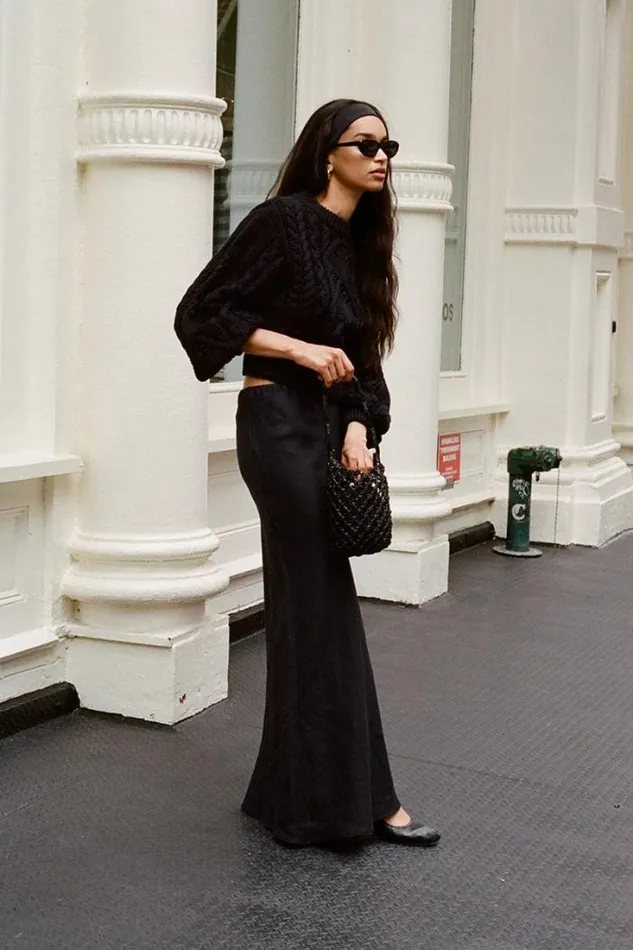 Women Faithfull The Brand Skirts and Shorts Davina Bias Skirt Black