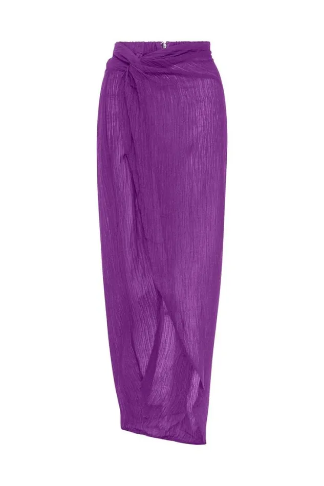 Women Faithfull The Brand Skirts and Shorts Lulu Maxi Skirt Violet 8211 Final Sale