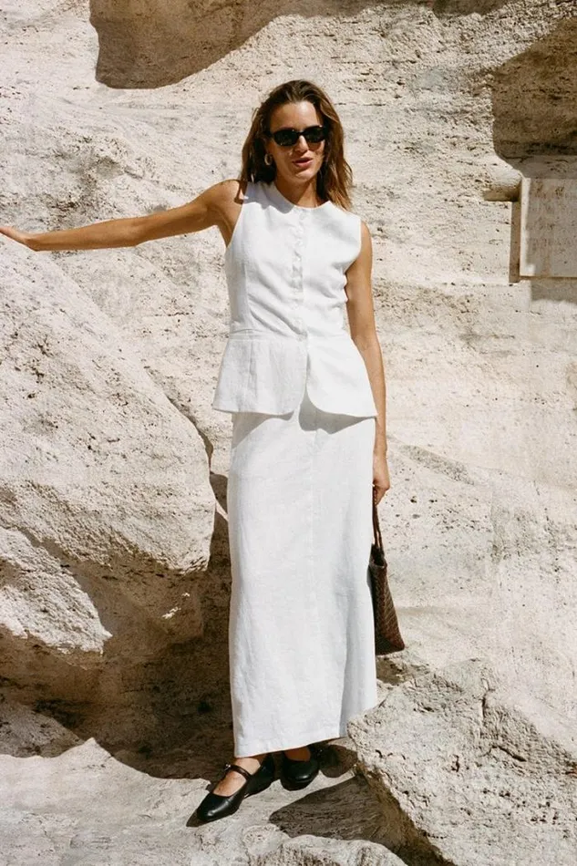 Women Faithfull The Brand Skirts and Shorts Nelli Skirt White