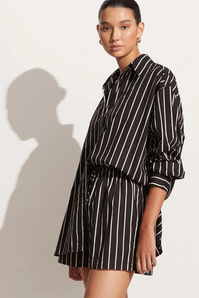 Women Faithfull The Brand Skirts and Shorts Sereno Shorts Adia Stripe Print Black 8211 Final Sale Women Faithfull The Brand Skirts and Shorts Sereno Shorts Adia Stripe Print Black 8211 Final Sale