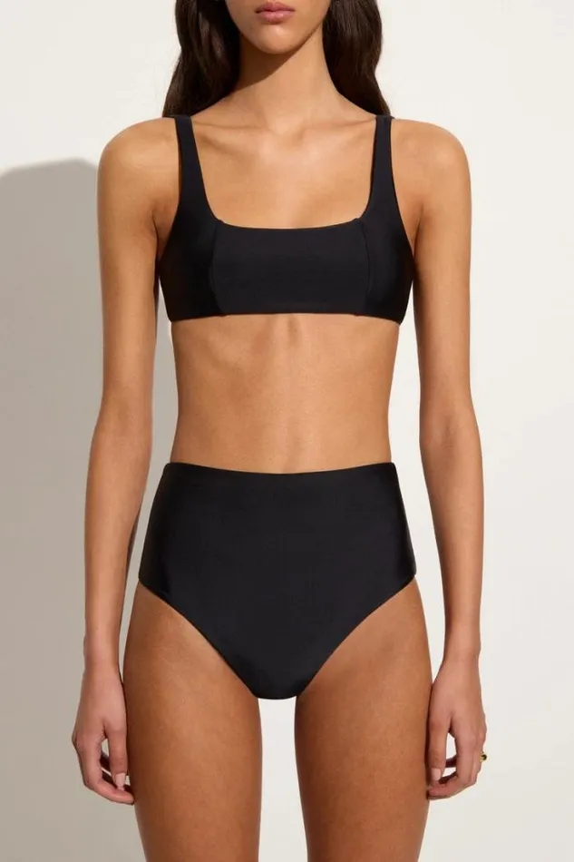 Women Faithfull The Brand Swim Afonso Bikini Bottoms Black