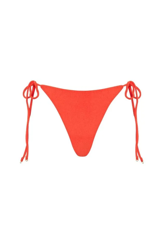 Women Faithfull The Brand Swim Andrea Bikini Bottoms Morange Towelling 8211 Final Sale