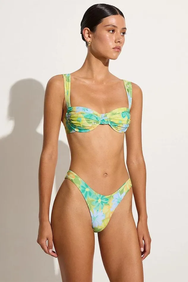 Women Faithfull The Brand Swim Aquarius Bikini Bottoms Francis Floral 8211 Final Sale