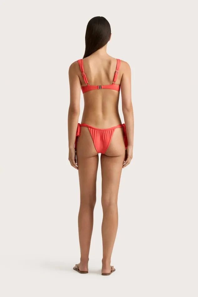 Women Faithfull The Brand Swim Costa Bikini Bottom Vermillion