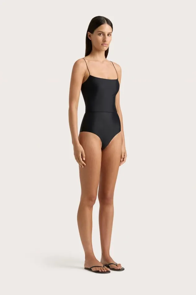 Women Faithfull The Brand Swim Elea Crop Top Black