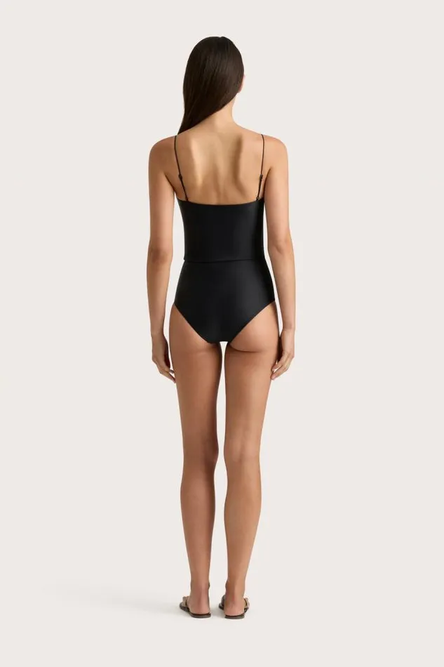 Women Faithfull The Brand Swim Elea Crop Top Black