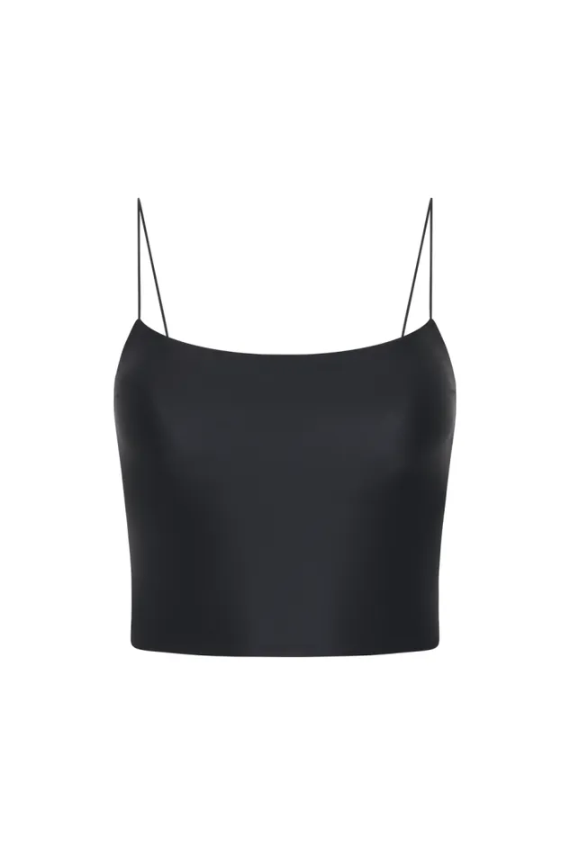Women Faithfull The Brand Swim Elea Crop Top Black