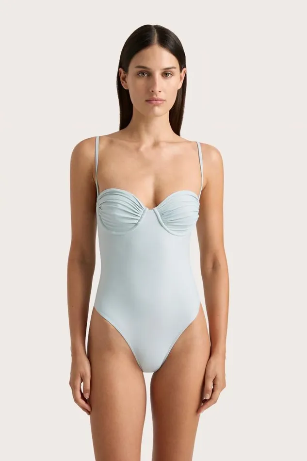 Women Faithfull The Brand Swim Gabriela One Piece Sky Blue