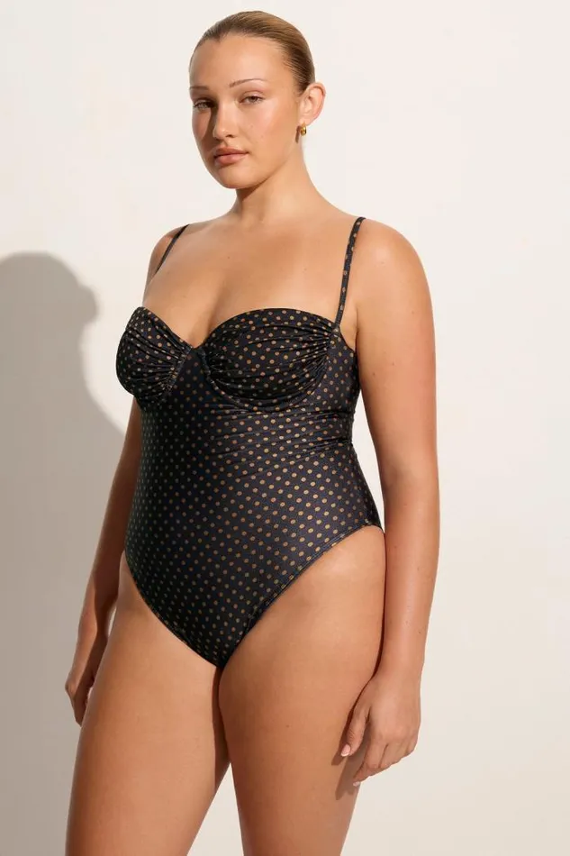 Women Faithfull The Brand Swim Gabriella One Piece Ludovica Polka Dot