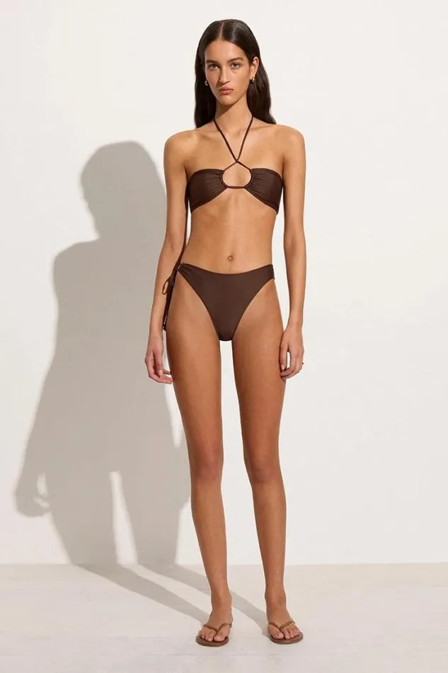 Women Faithfull The Brand Swim Madre Bikini Bottoms Coffee