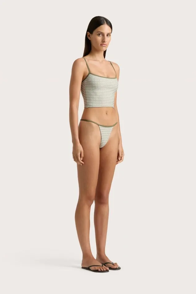 Women Faithfull The Brand Swim Manon Top Oliander Khaki