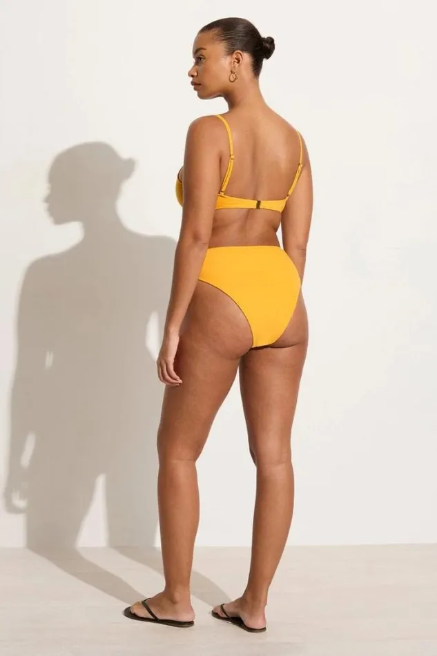 Women Faithfull The Brand Swim Maxime Bikini Top Citrus Towelling 8211 Final Sale